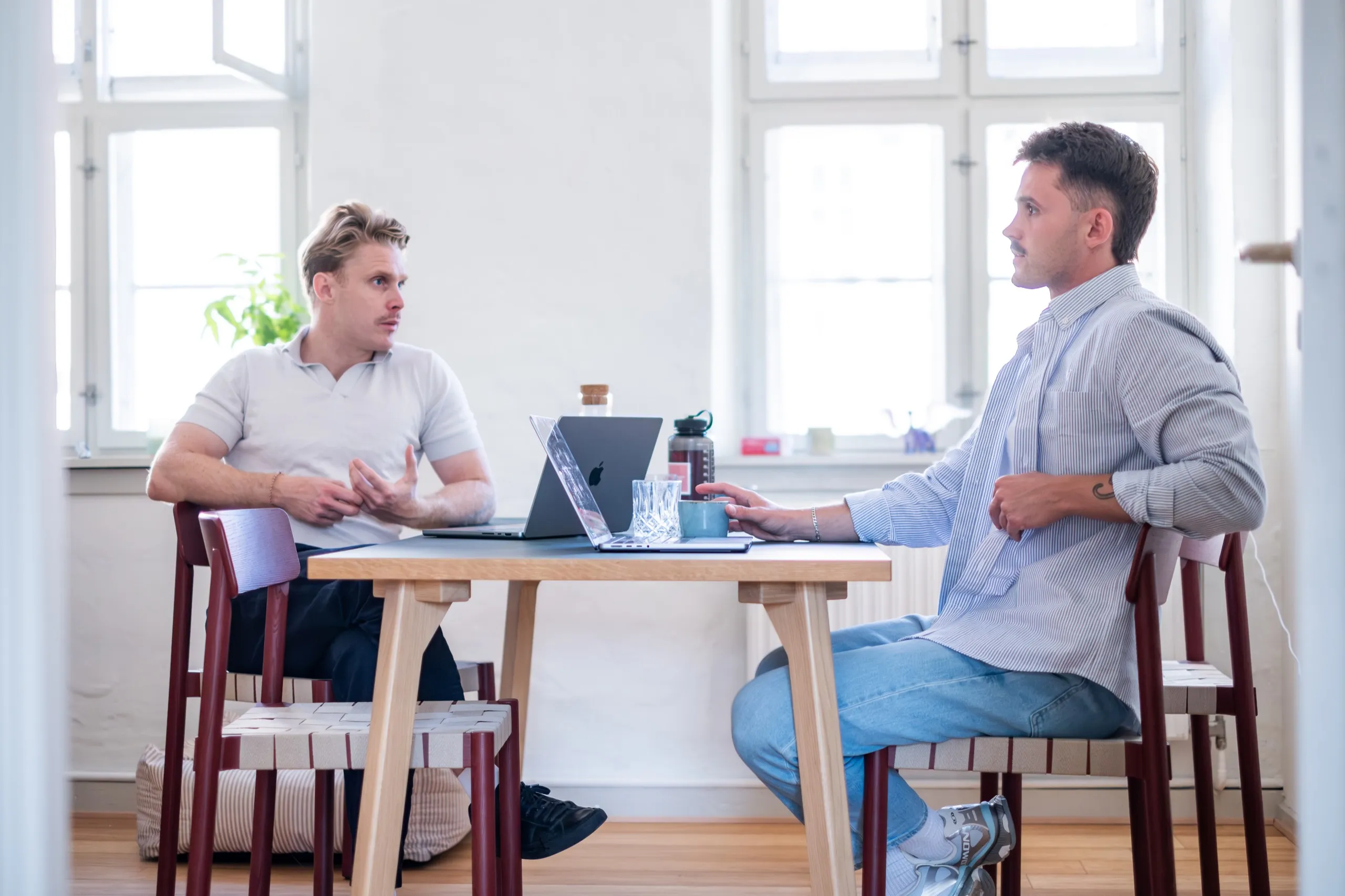 Copenhagen Commerce founders Silas and Andreas at the office